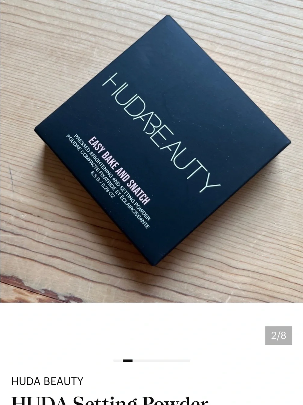 HUDA BEAUTY Easy Bake and Snatch Pressed Brightening Setting Powder